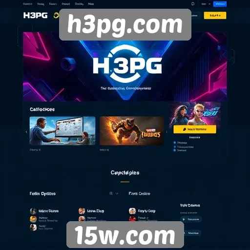 Interface do h3pg.com garante navegação fácil para jogadores